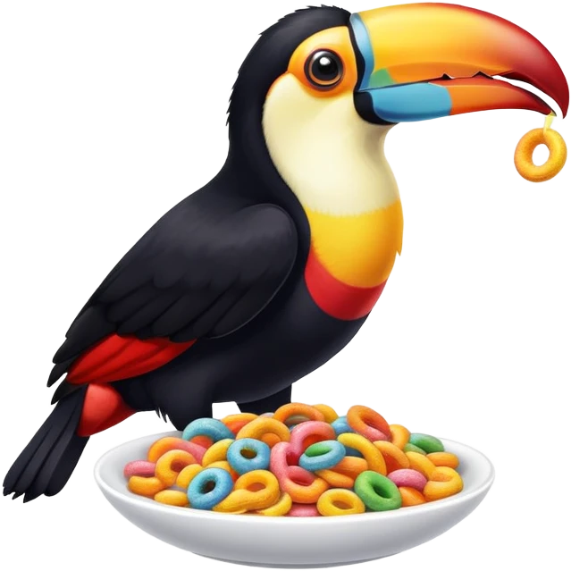 Toucan fruitloops emoji