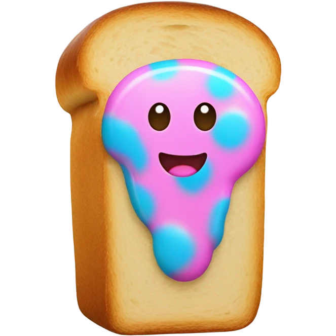 Bread bubblegum emoji