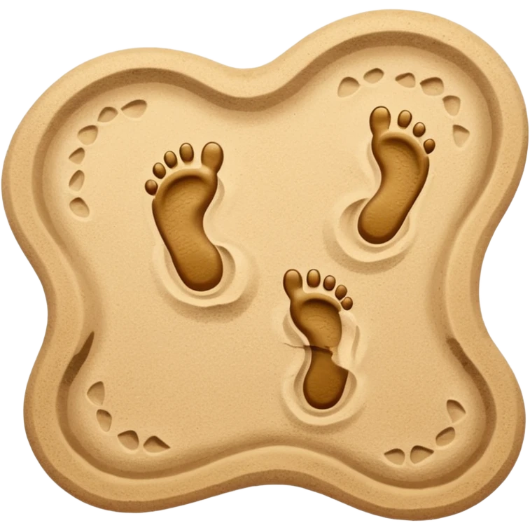 two footprints: child and adult emoji