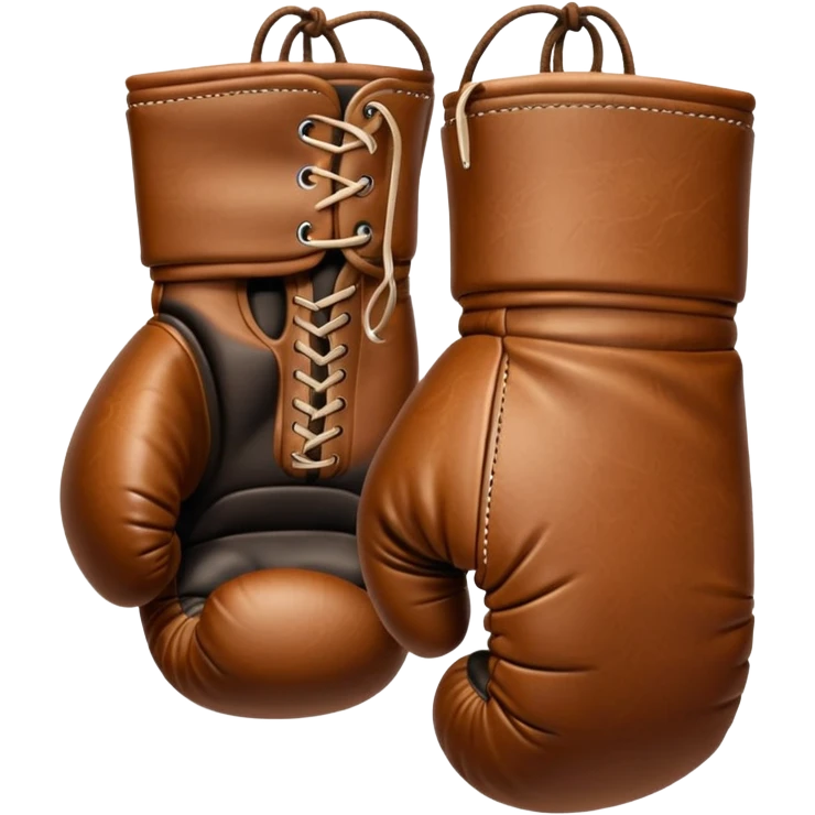 Brown boxing gloves emoji
