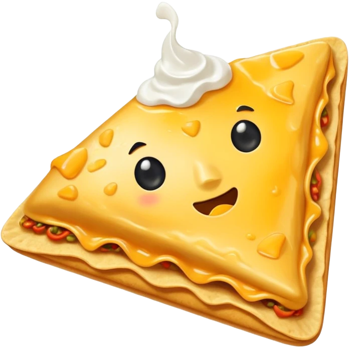 one single triangle nachos without face emoji