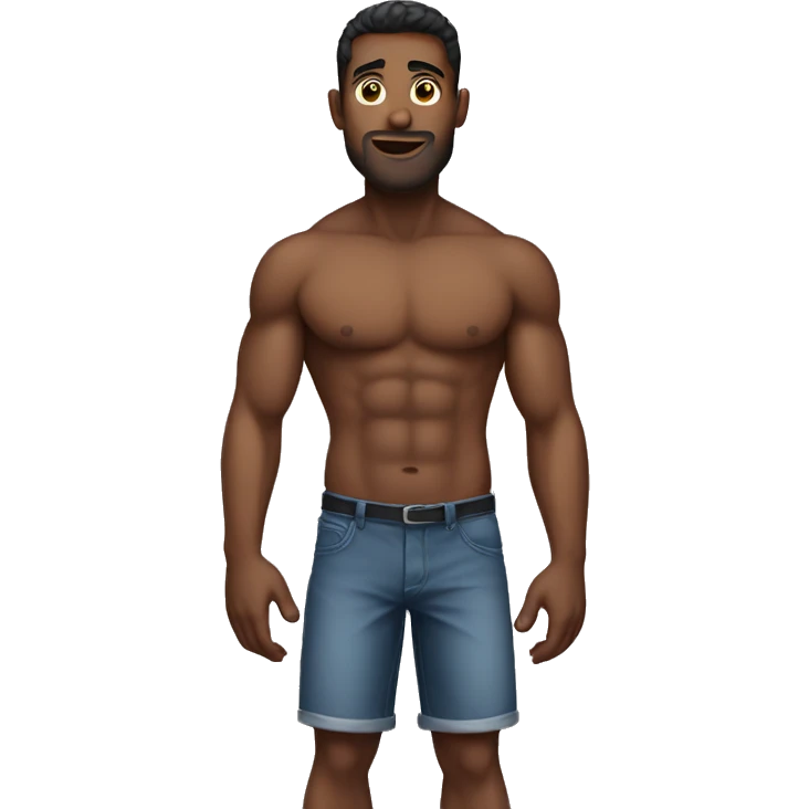 Dude with sixpack  emoji