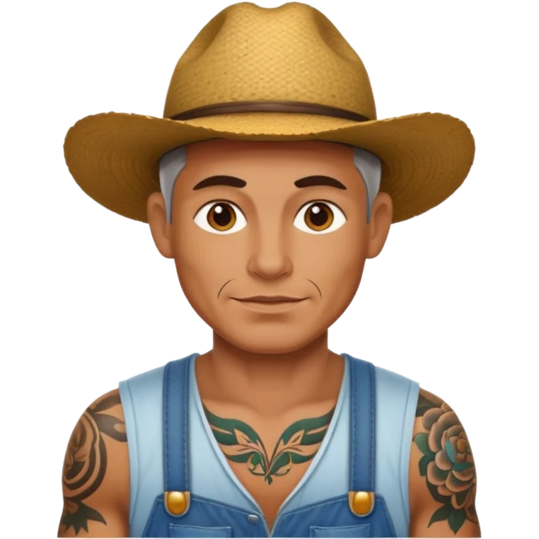 tattoed farmer emoji