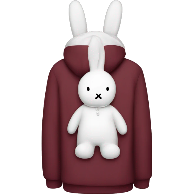 miffy with burgundy pyjamas emoji