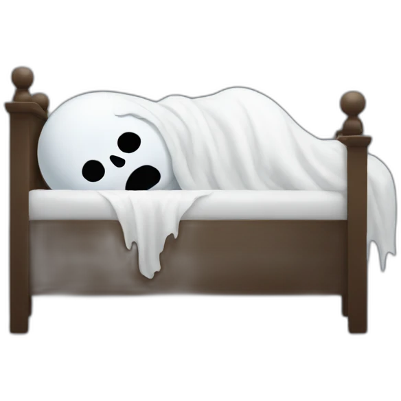 Ghost sleeping emoji