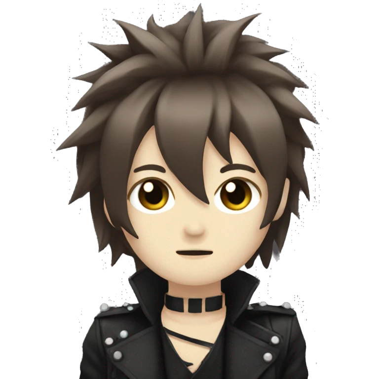 dark brown visual kei idol emoji