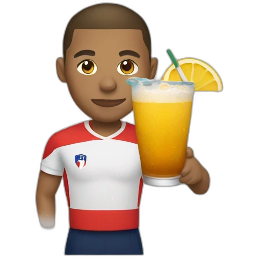 Mbappe drink emoji