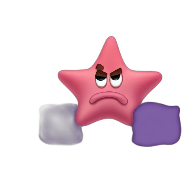 angry patrick star head emoji