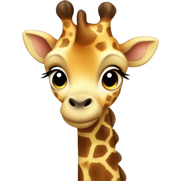 Cute Baby giraffe emoji