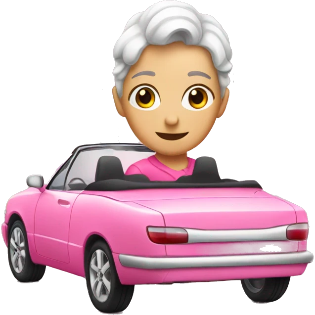 pink cabriolet emoji