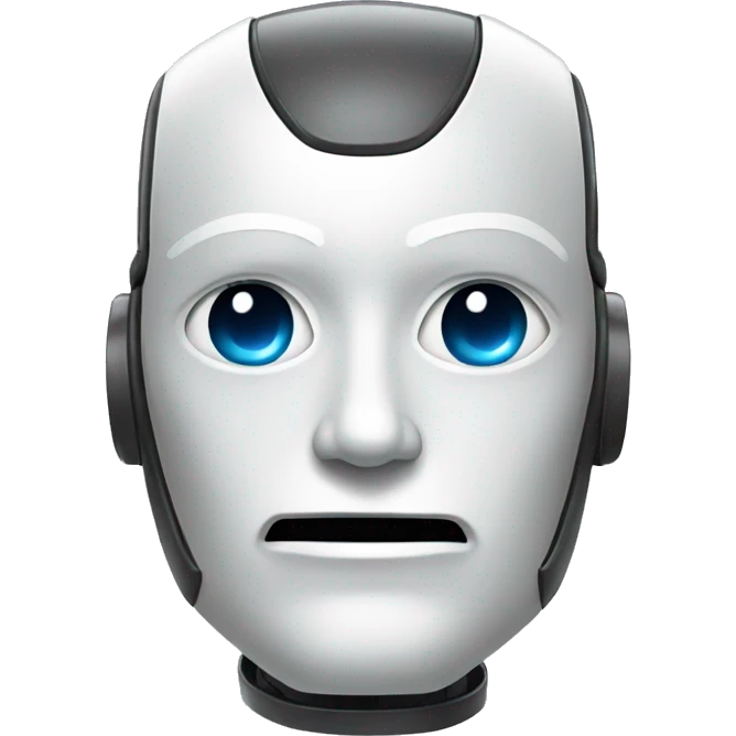 Robot face emoji