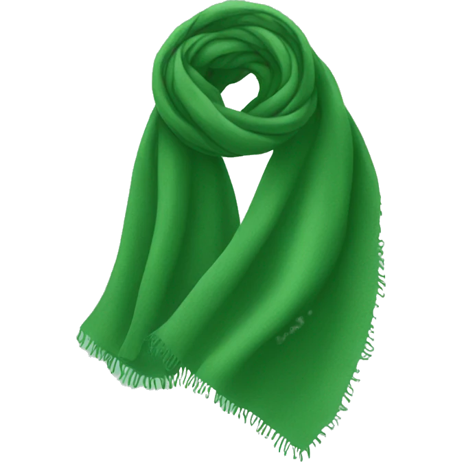 Green scarf  emoji