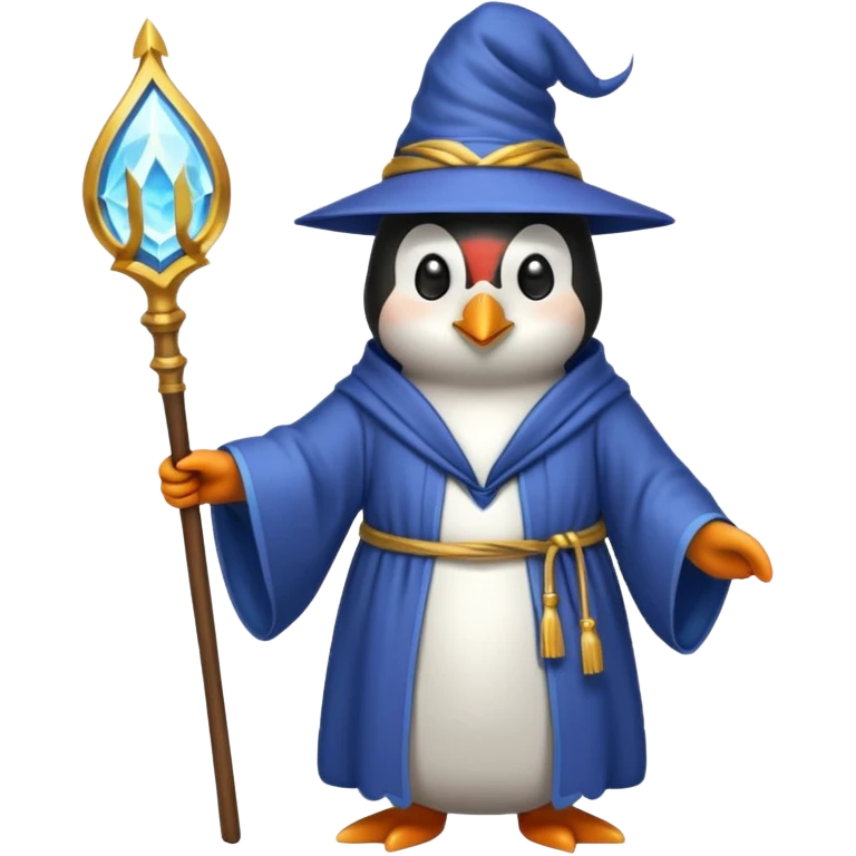 Penguin Wizard emoji