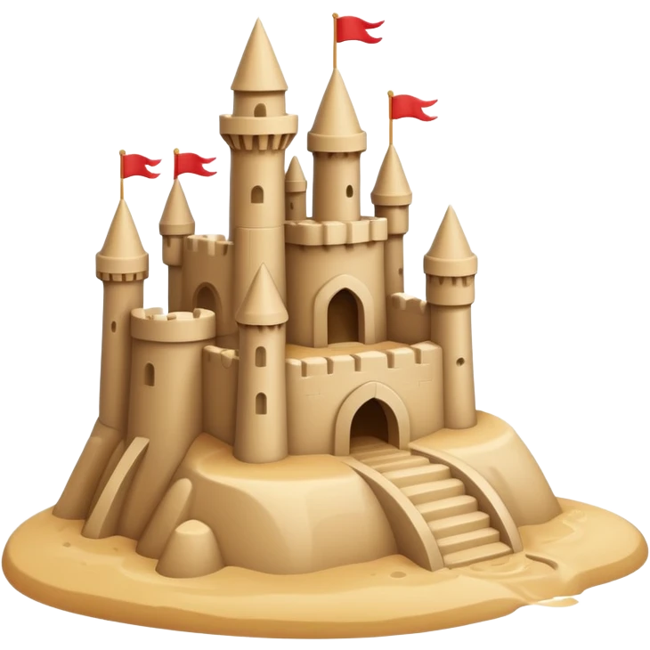 Sandcastle emoji