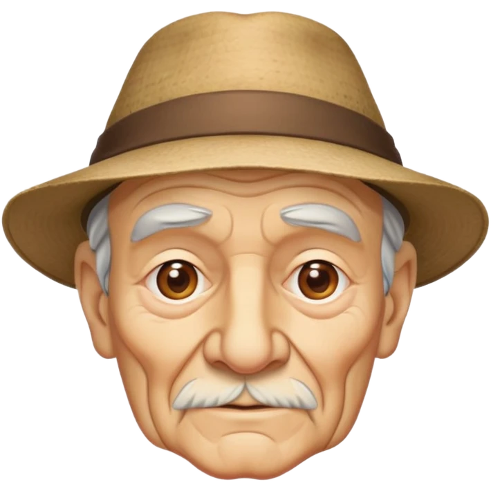 Old man with a hat on emoji