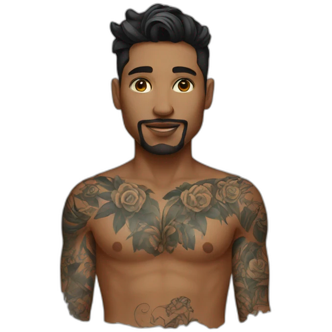 Tattoo male emoji