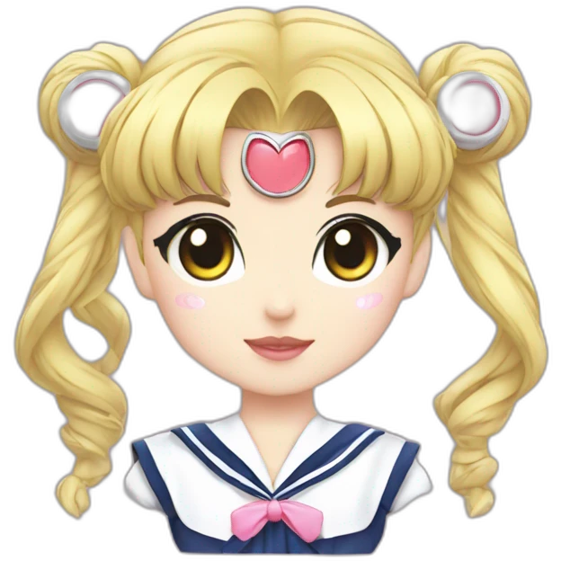 sailor moon face chibi kawaii emoji