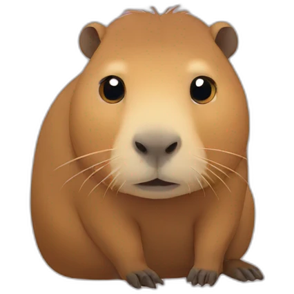 sad capybara emoji