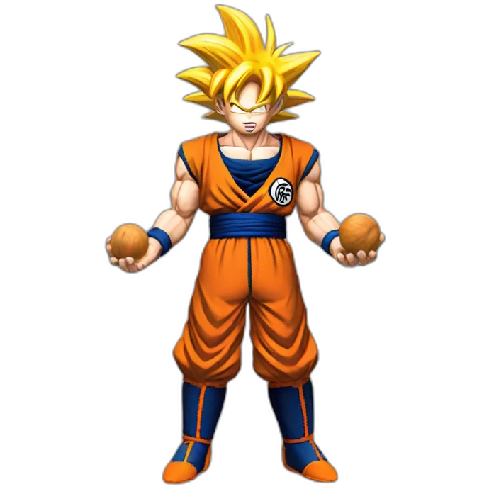 goku holding nuts emoji