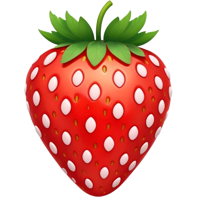 A strawberry with cartoony hearts in it emoji