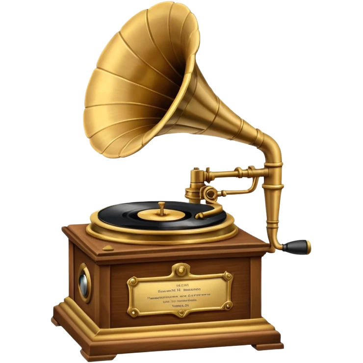 Gramophone Music Player emoji