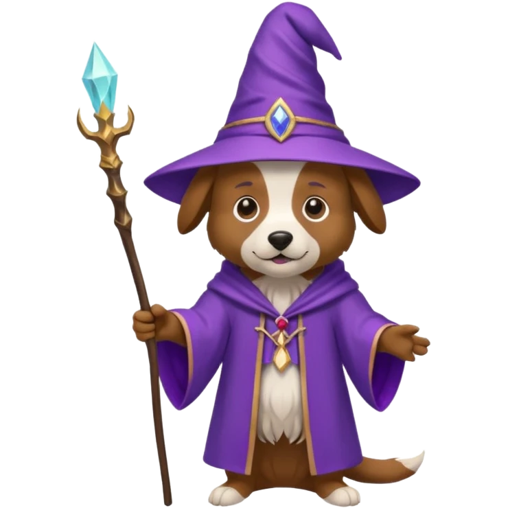 Dog wizard emoji