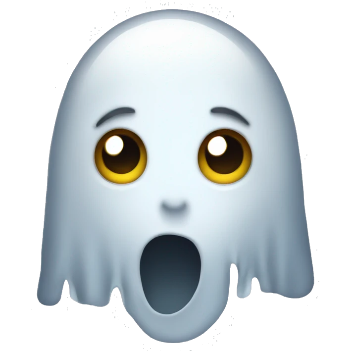 a ghost cute emoji