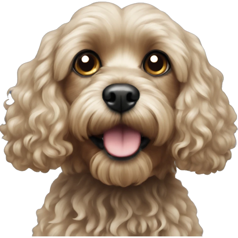 Black Cavapoo emoji