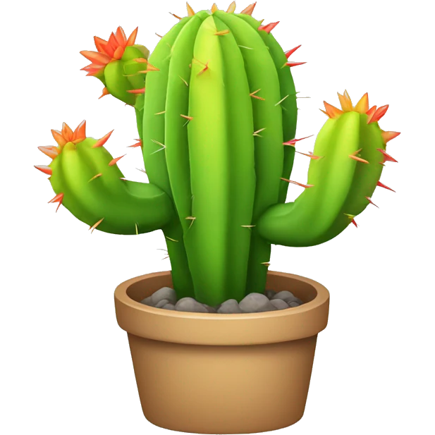 rainbow cactus emoji