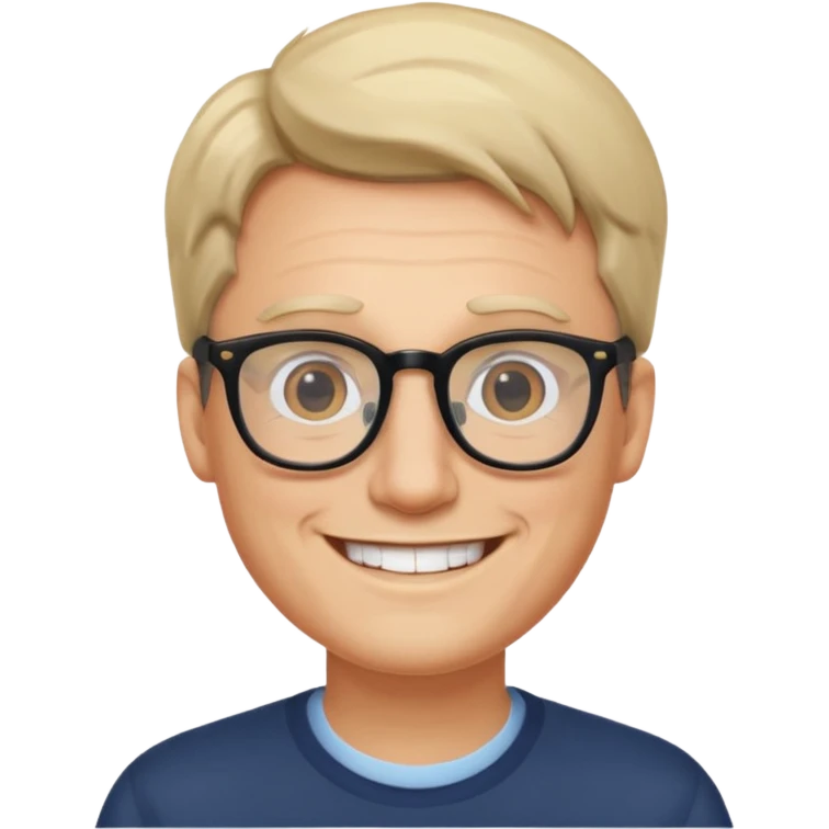 안경쓴 남자 emoji
