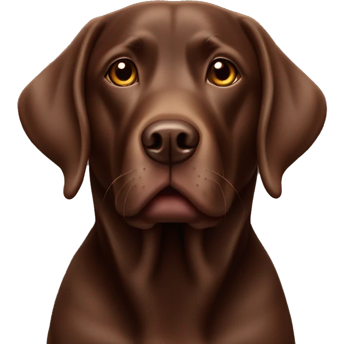 Chocolate lab emoji