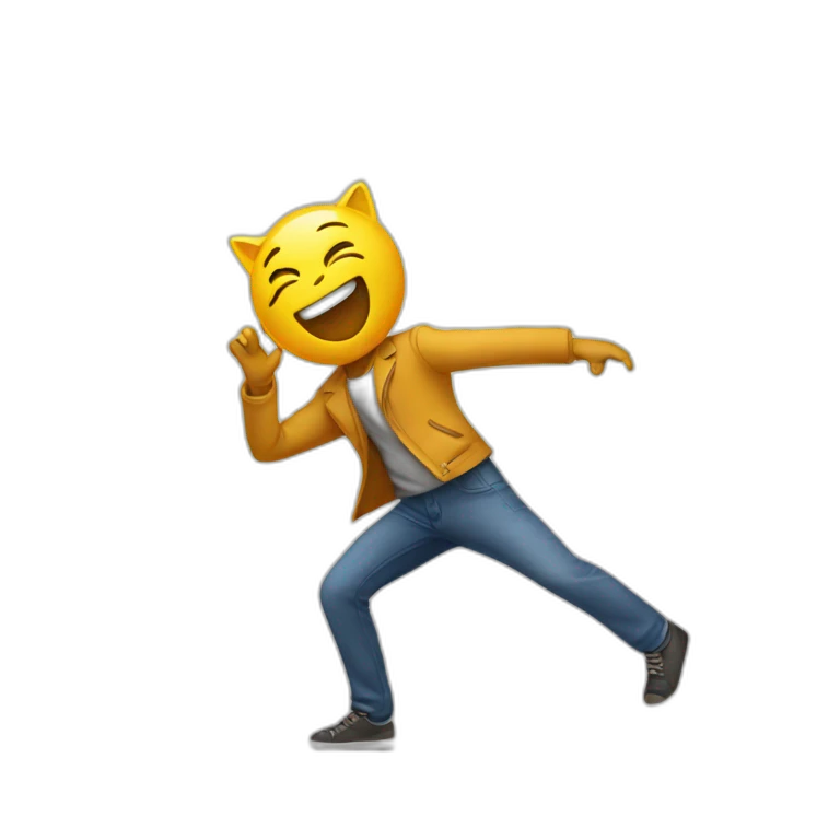 Chat qui danse emoji