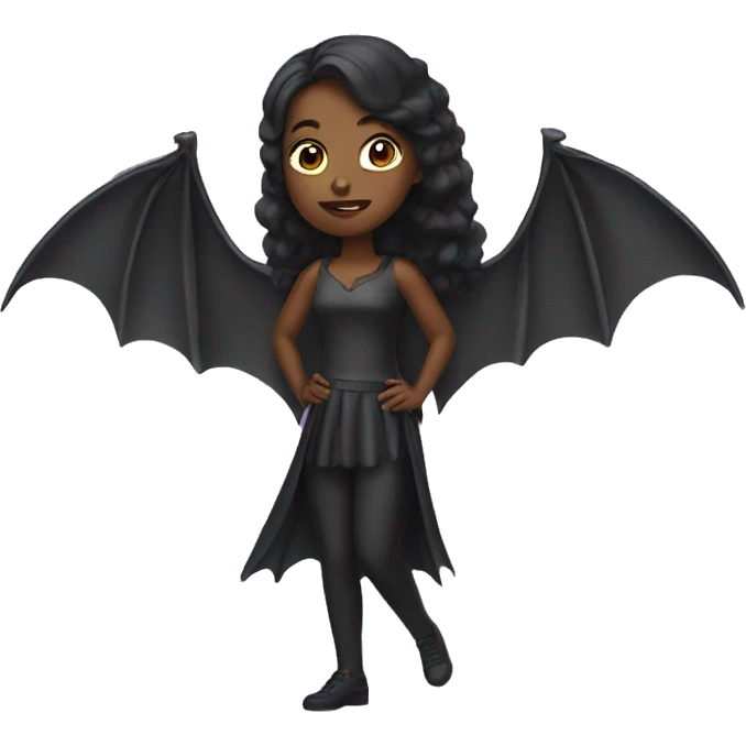 woman with bat wings emoji