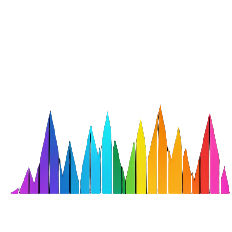 audio spectrum, the spectrum is black emoji