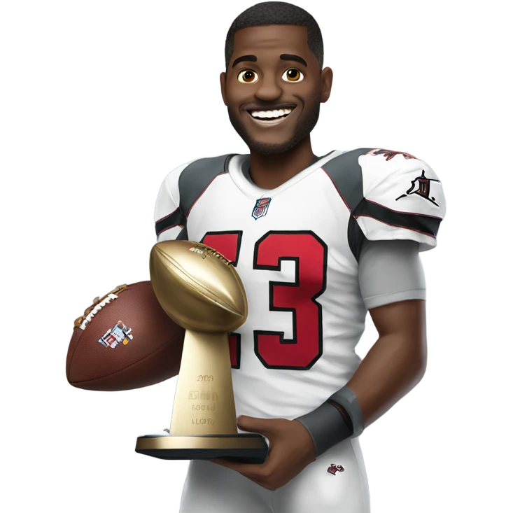 Jordan love with the Super Bowl trophy emoji