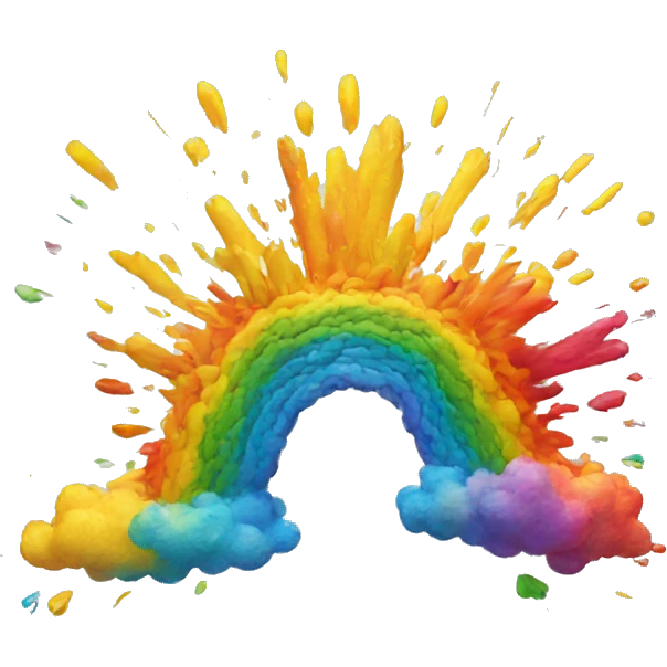 rainbow explosion emoji
