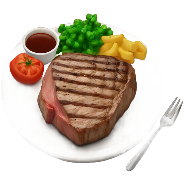 Steak dinner emoji