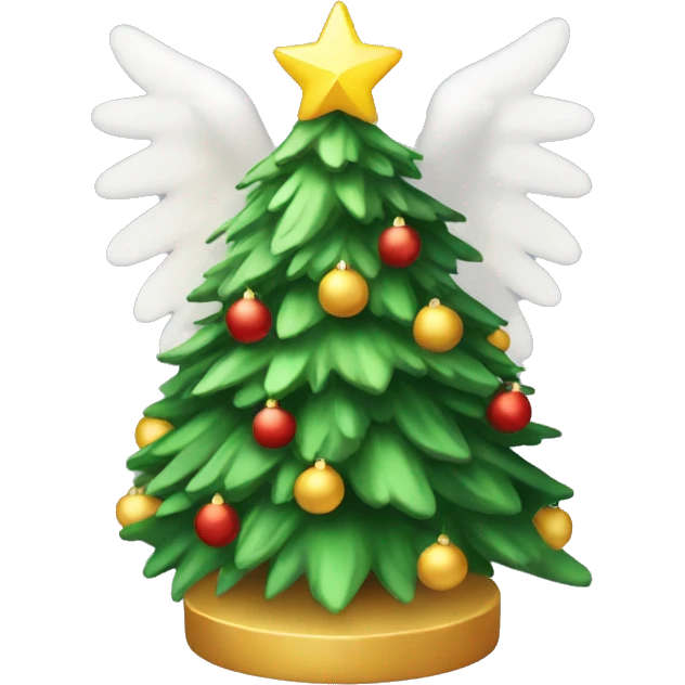 Christmas tree with an angel on top  emoji