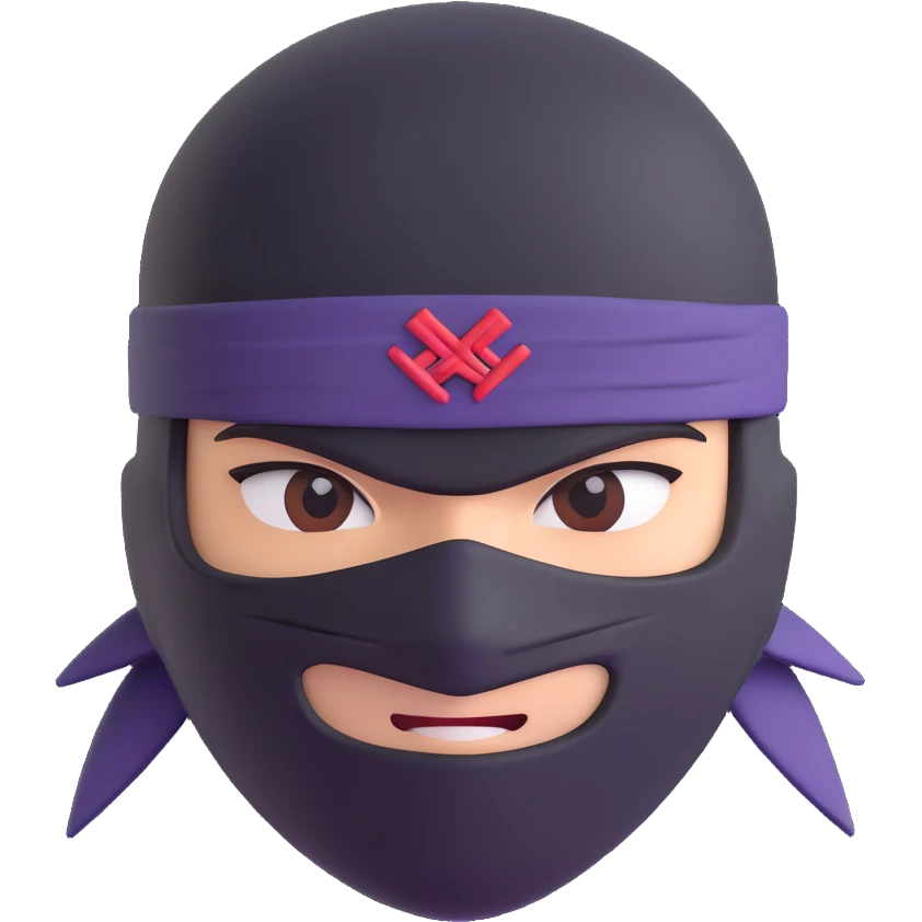 ninja head  emoji