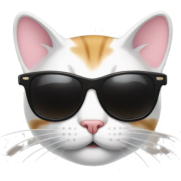 Cat with sunglasses emoji