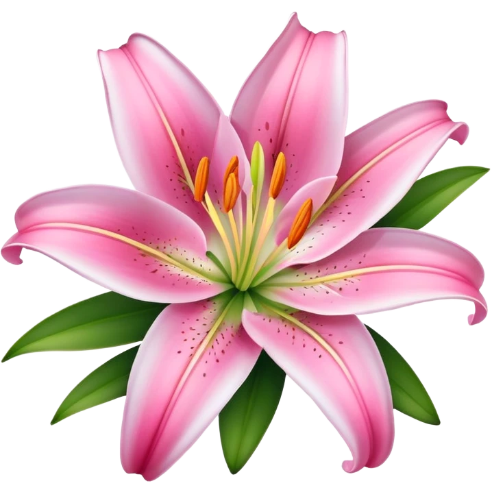pink lily  emoji