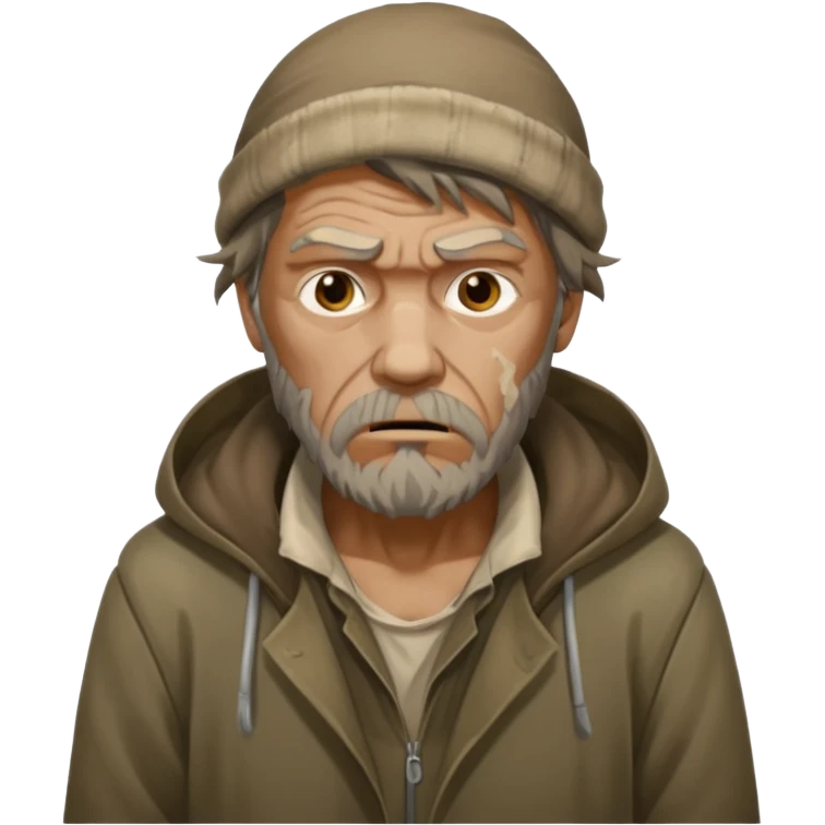 homeless guy mugging someone emoji