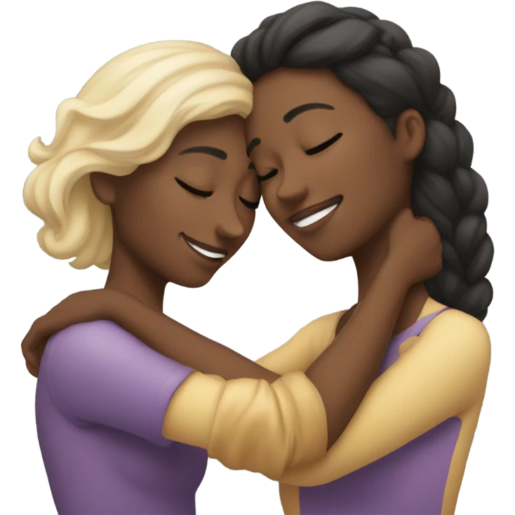 Lesbian cuddles  emoji