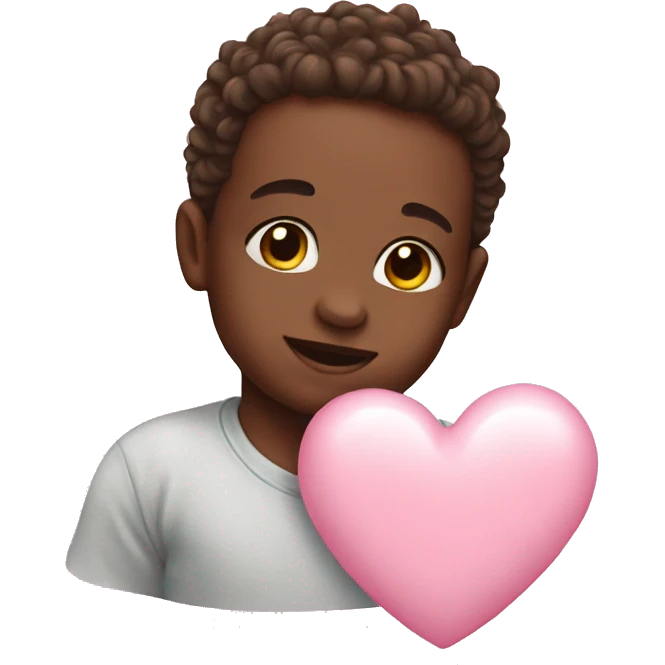 Baby pink heart  emoji