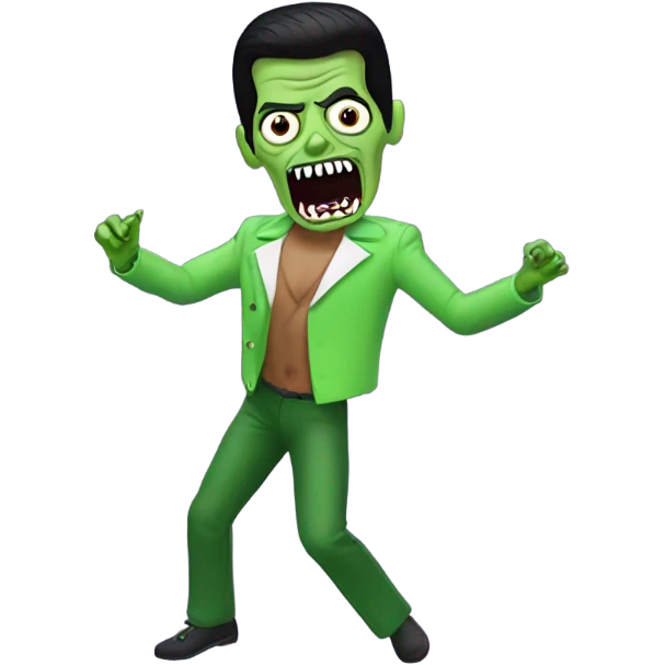 freddie mercury green zombie dancing emoji