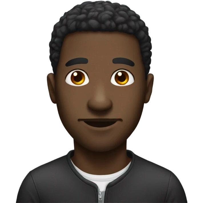 Black man with big nose emoji