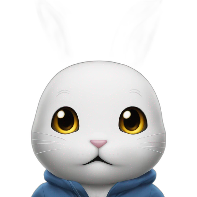 yugy bunny watching anime bleach emoji