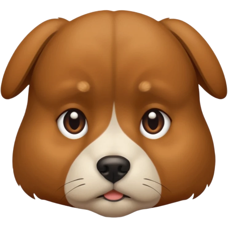 Una perro agobiado emoji