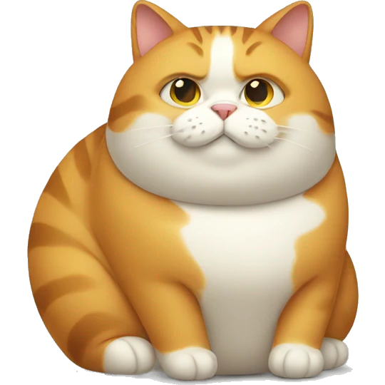 a fat cat emoji