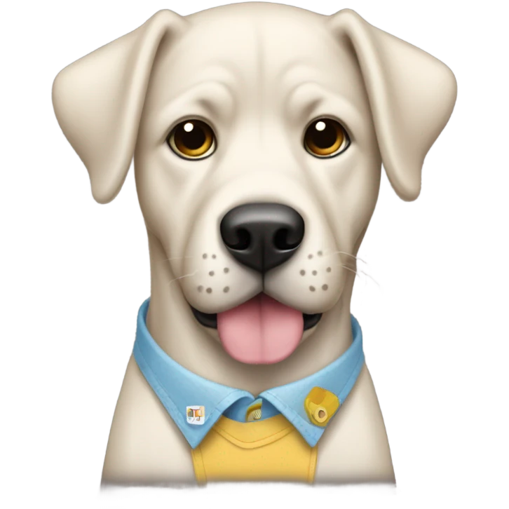 perro con camisa emoji